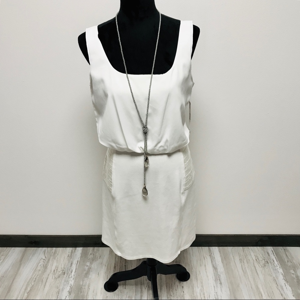 NEW Tahari ASL Ivory Sleeveless Dress 10